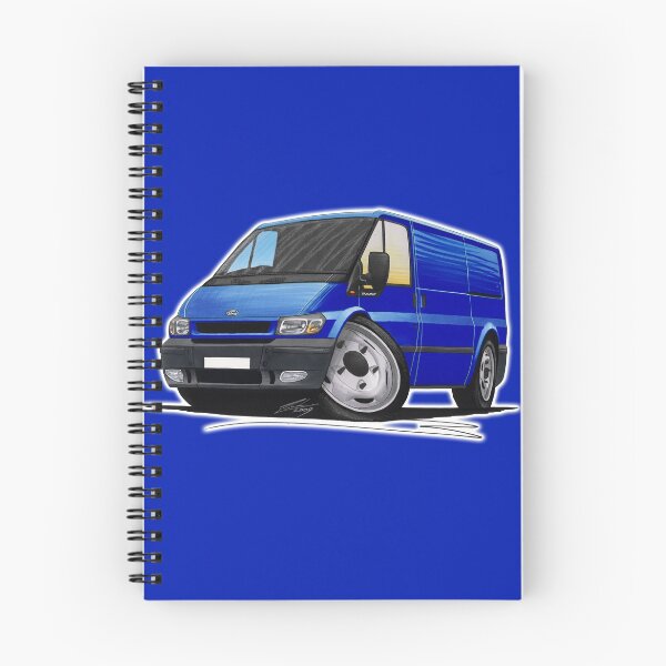 Item preview, Ford Transit (Mk5) Azul designed and sold by Yeomans Cartoons.