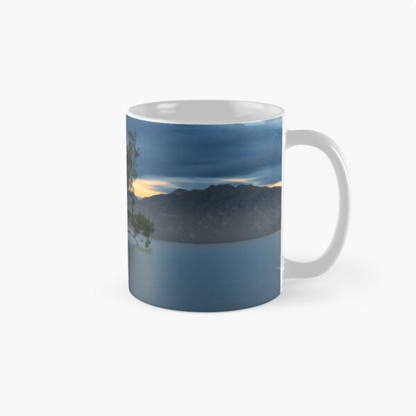 Item preview, Tree in Lake surrounded by mountains print designed and sold by Kashear.