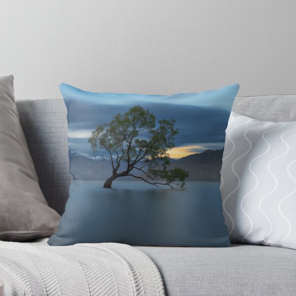 Item preview, Tree in Lake surrounded by mountains print designed and sold by Kashear.