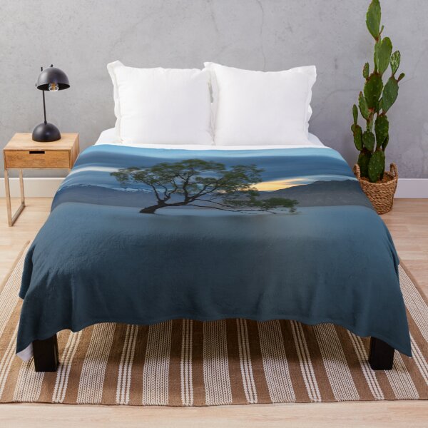 Item preview, Tree in Lake surrounded by mountains print designed and sold by Kashear.
