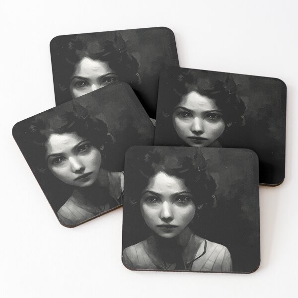 Item preview, Young female standing in the dark with no emotions designed and sold by Riverside-Moon.