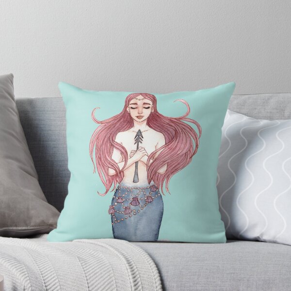 Item preview, Ianthe - Mermaid Watercolor Painting designed and sold by pandepon.