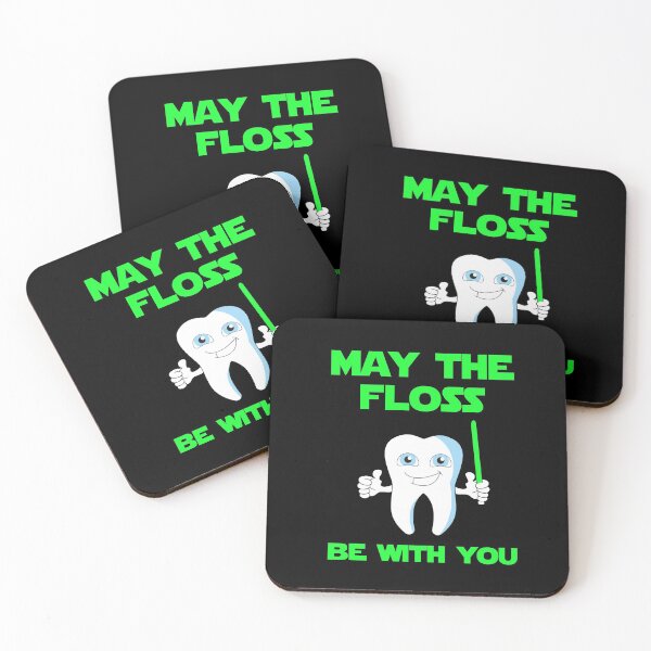 Item preview, MAY THE FLOSS BE WITH YOU designed and sold by antipatic.