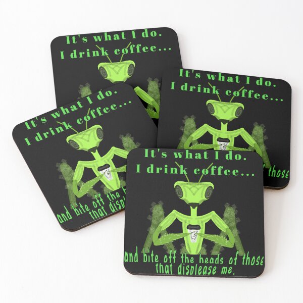 Item preview, Preying Mantis Coffee (It's what I do. I drink coffee)  designed and sold by Jodi Mahaffey.