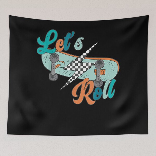 Item preview, Retro Let's Roll Roller Skates Funny Skating  designed and sold by sarahbennetth.