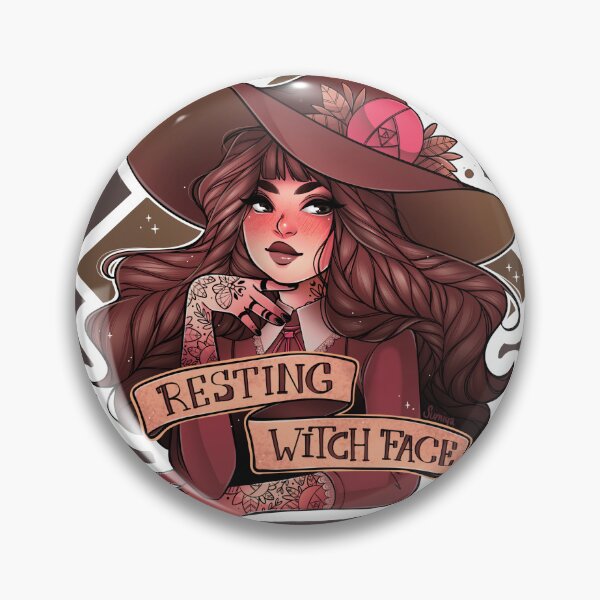 Item preview, Resting Witch Face - Cute Halloween Witch Design designed and sold by SumiyaArt.