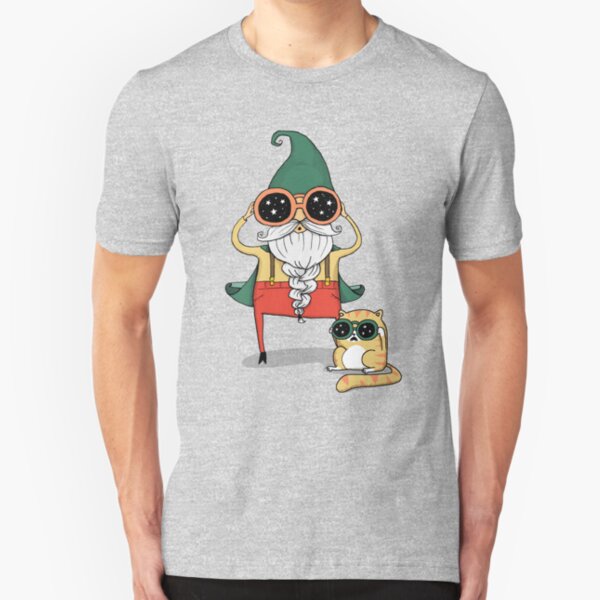 Wizard and Cat Slim Fit T-Shirt