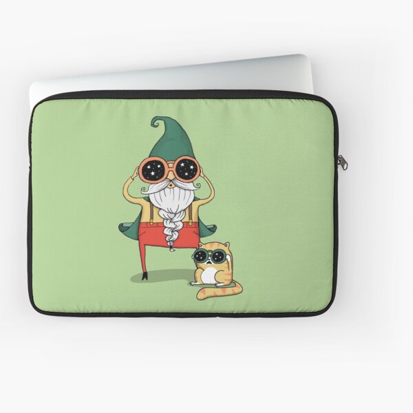 Wizard and Cat Laptop Sleeve