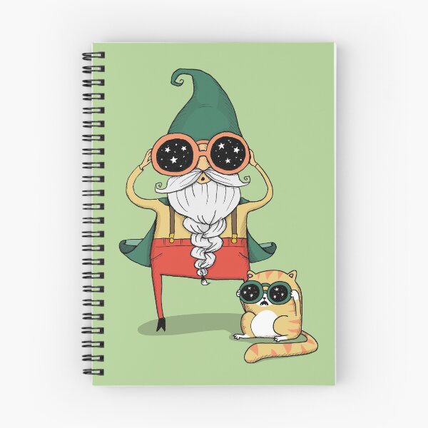 Item preview, Wizard and Cat designed and sold by agrapedesign.