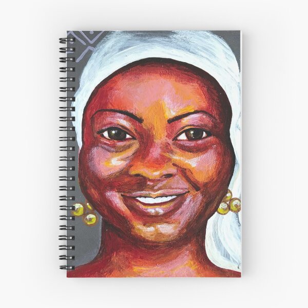 Item preview, "The woman" African portrait on faience designed and sold by mariam-h.