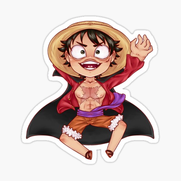 Luffy Chibi Stickers for Sale | Redbubble