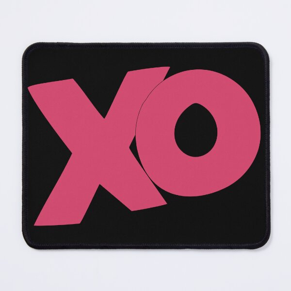 Item preview, XO text art in dark pink designed and sold by AngelDawnDesign.