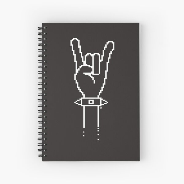 Rock On Pixels Style 3 Spiral Notebook
