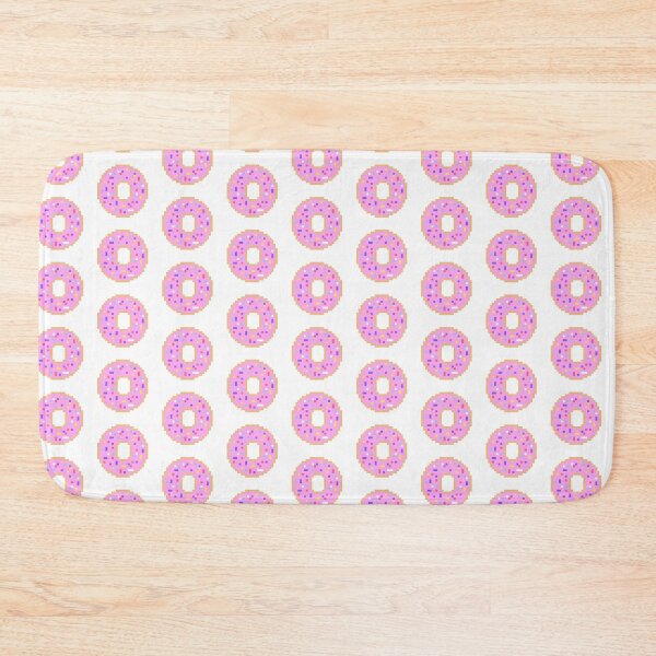 Item preview, pink sprinkle donut pixel art designed and sold by LittleDollGames.