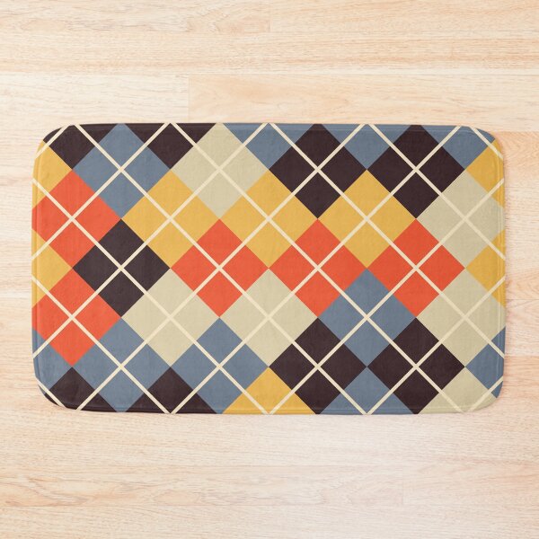 Item preview, Argyle Pattern Yellow Orange and Blue designed and sold by Blue-Banana.