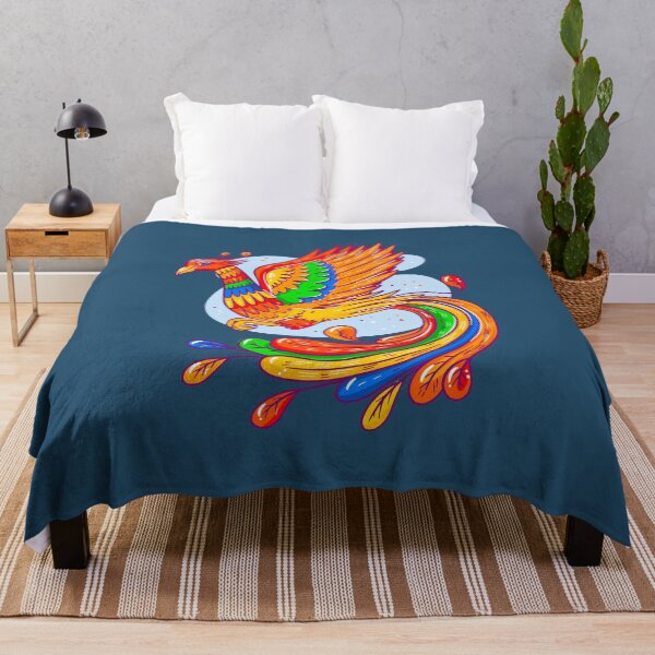Item preview, Abstract colorful phoenix designed and sold by Tobasiano.