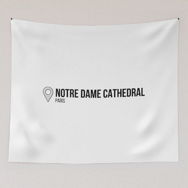 Item preview, Notre dame cathedral location-paris designed and sold by GraphicSmartCo.
