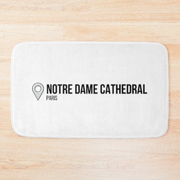 Item preview, Notre dame cathedral location-paris designed and sold by GraphicSmartCo.