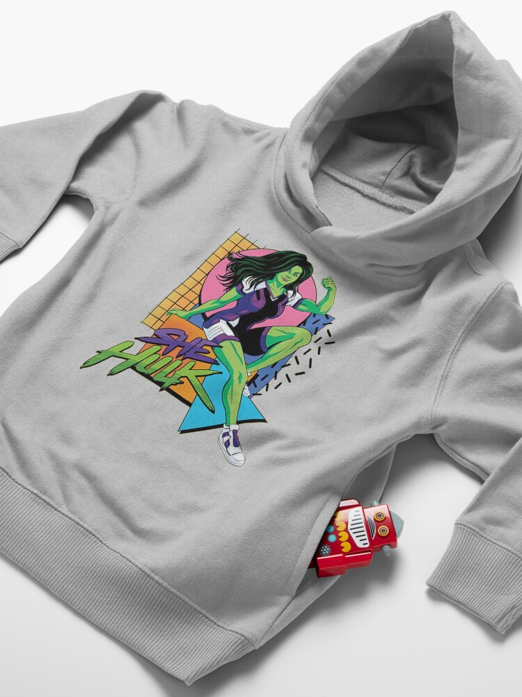 Alternate view of Retro Her Toddler Pullover Hoodie
