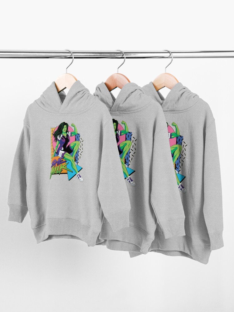Alternate view of Retro Her Toddler Pullover Hoodie