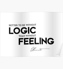logic feeling - charlotte brontë Poster