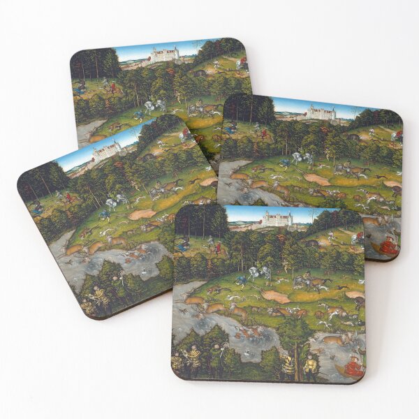 Item preview, Hunting near Hartenfels Castle by Lucas Cranach, 1540 designed and sold by Vintage Wall Art.