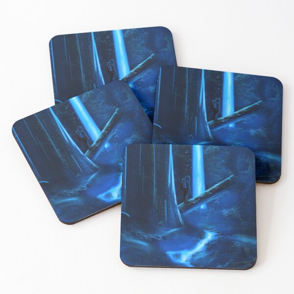 Item preview, Blue Forest Adventures glowing waterfall  designed and sold by Preety Padhiyar.
