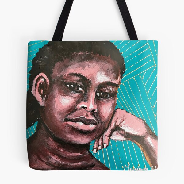 Item preview, The pensive, the future - smiling African woman designed and sold by mariam-h.