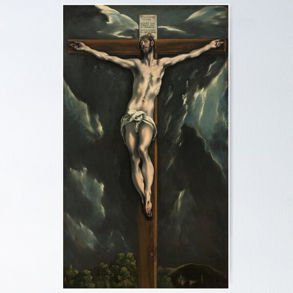 Item preview, El Greco Christ on the Cross  designed and sold by Vintage Wall Art.
