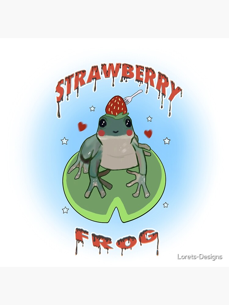"Strawberry Frog" Poster for Sale by LoretsDesigns Redbubble