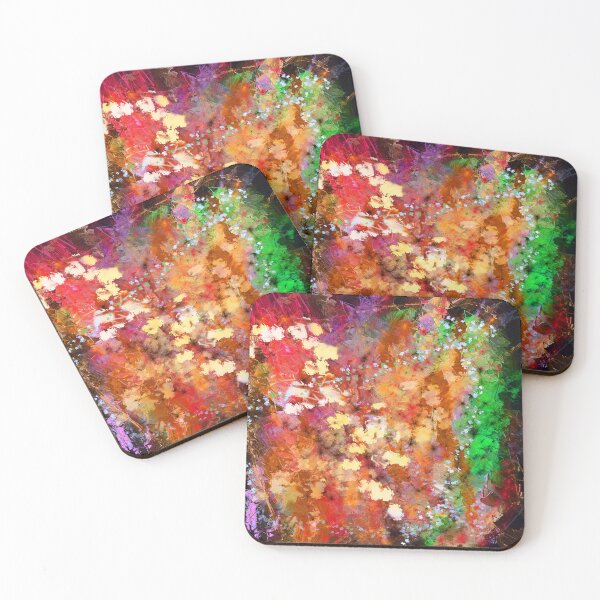 Item preview, Autumnal Abstract 1 (abstract expressionist leaves) designed and sold by Discordant Dreams Art.