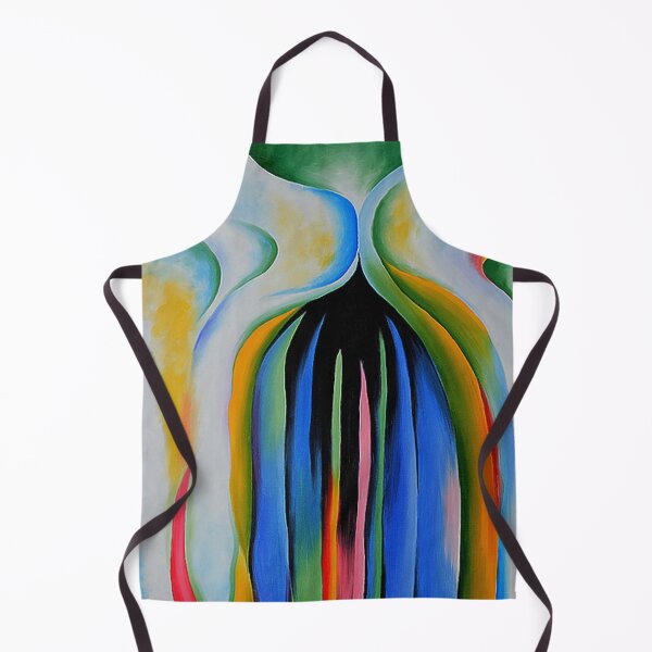 Item preview, Georgia O'Keeffe Gray line with black-blue-yellow designed and sold by TeeARTHY.