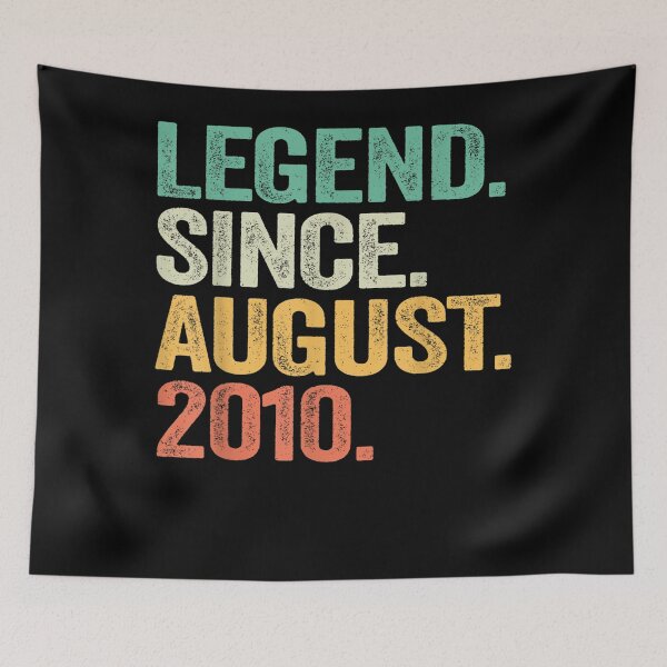 Item preview, 12 Year Old Gift 12th Birthday Boy Legend Since August 2010  designed and sold by sarahbennetth.