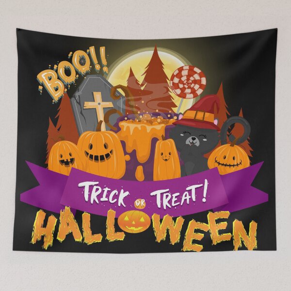 Item preview, Spooky Pumpkin & Smiling Cat Cyber-Halloween Artwork designed and sold by mangaworldart.
