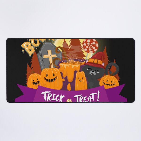 Item preview, Spooky Pumpkin & Smiling Cat Cyber-Halloween Artwork designed and sold by mangaworldart.