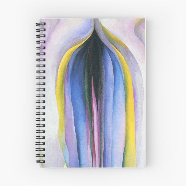Item preview, Georgia O'Keeffe Gray line  black blue yellow designed and sold by TeeARTHY.