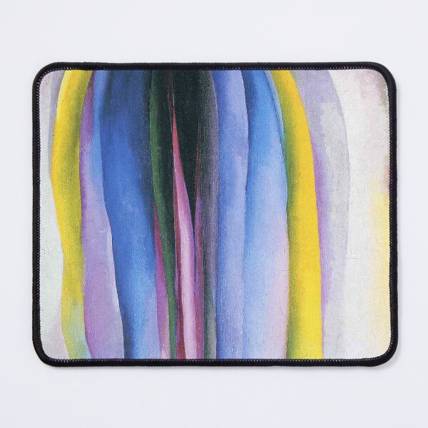 Item preview, Georgia O'Keeffe Gray line  black blue yellow designed and sold by TeeARTHY.