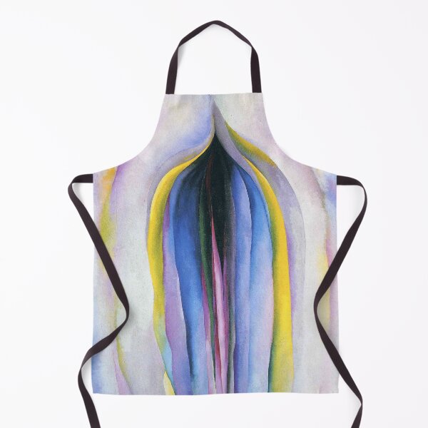 Item preview, Georgia O'Keeffe Gray line black blue yellow designed and sold by TeeARTHY.