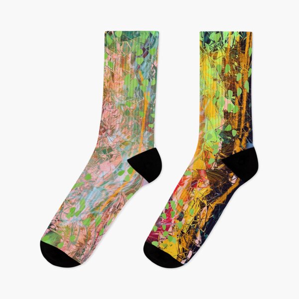 Item preview, Autumnal Abstract 2 (abstract expressionist nature landscape painting) designed and sold by Discordant Dreams Art.