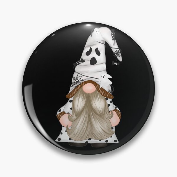 Item preview, Spooky Gnome with Ghost Hat and Spiders designed and sold by Trinket-Trickster.