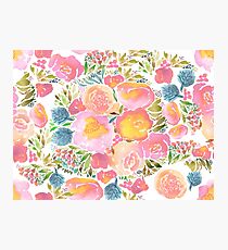 watercolor floral Photographic Print