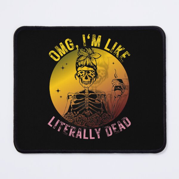 Item preview, I'm literally dead, funny skeleton coffe design designed and sold by reka88.