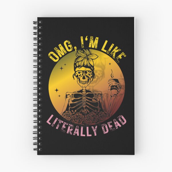 Item preview, I'm literally dead, funny skeleton coffe design designed and sold by reka88.