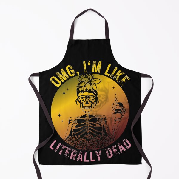 Item preview, I'm literally dead, funny skeleton coffe design designed and sold by reka88.