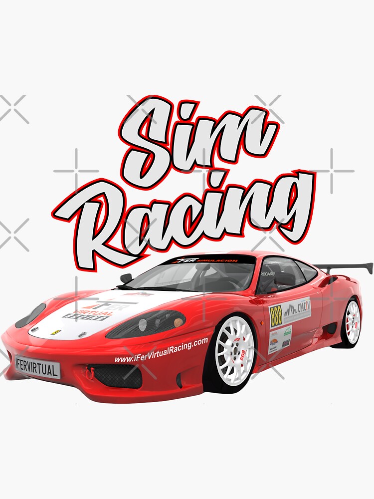 " Sim Racing " Sticker for Sale by IferVirtual Redbubble