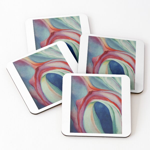 Item preview, Georgia O'Keeffe  Music  pink and blue  designed and sold by TeeARTHY.