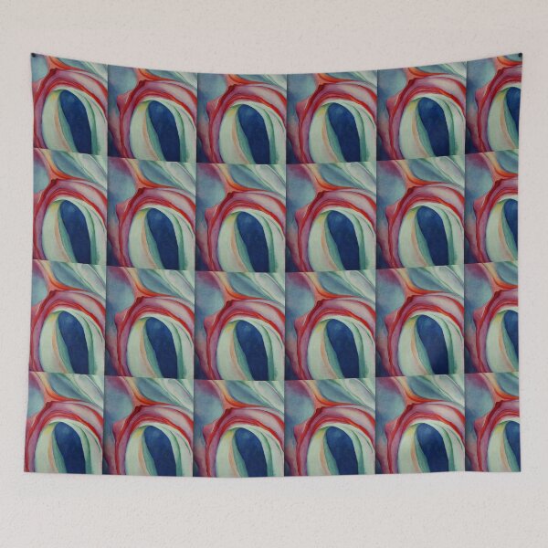 Item preview, Georgia O'Keeffe  Music  pink and blue  designed and sold by TeeARTHY.