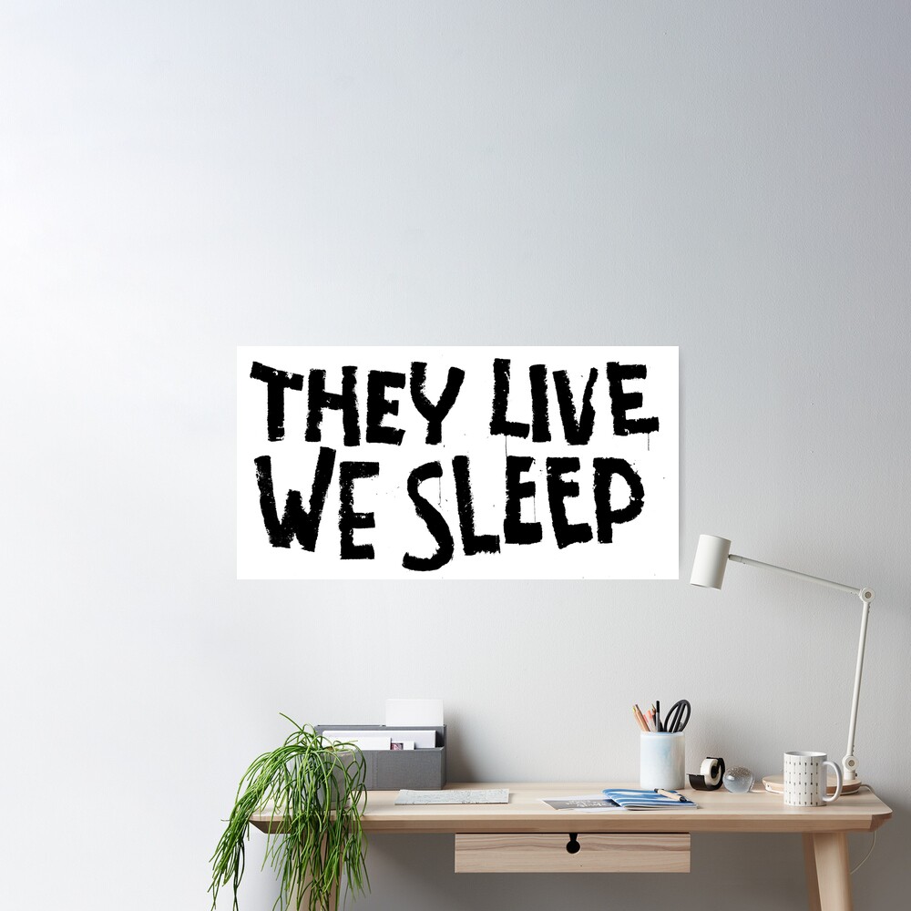 They Live We Sleep Back Patch