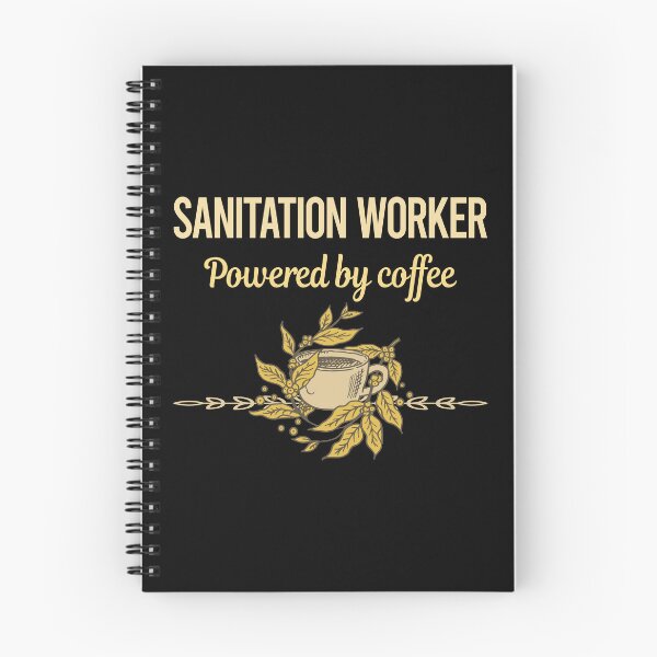 Item preview, Powered By Coffee Sanitation Worker designed and sold by trinayolkcelia.