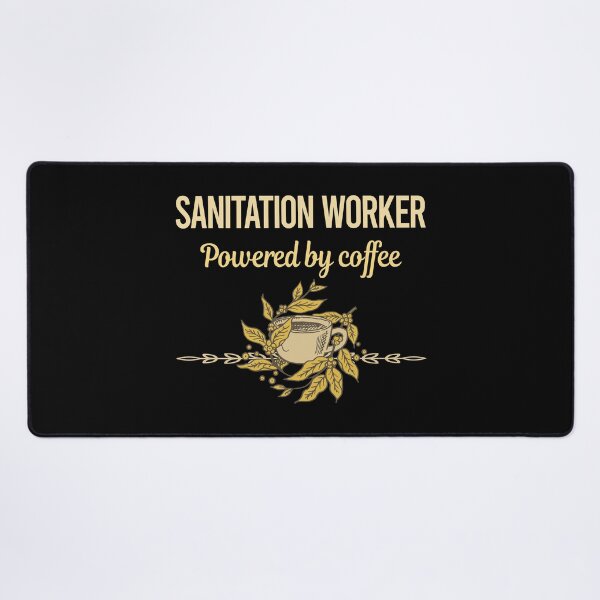 Item preview, Powered By Coffee Sanitation Worker designed and sold by trinayolkcelia.